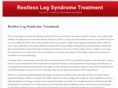 restlesslegsyndrometreatment.net