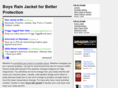 boysrainjacket.com