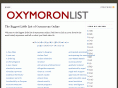 oxymoronlist.net