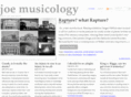 joemusicology.com