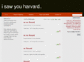isawyouharvard.com