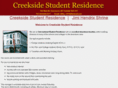 creeksidestudentresidence.com