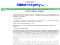 bibleintegrity.com