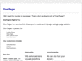 one-pager.com