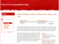 plasticstoragelockers.com