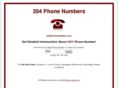 204phonenumbers.com