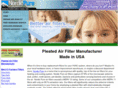 pleatedairfiltermfg.com