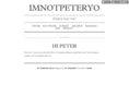 imnotpeteryo.com