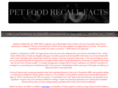 petfoodrecallfacts.com