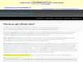 howdoyougetadomainname.com