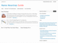 namemeaningsguide.com
