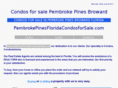 pembrokepinesfloridacondosforsale.com