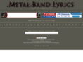 metalbandlyrics.com