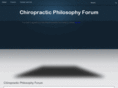 chiropracticphilosophyforum.com