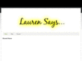 laurensays.com