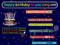 happybirthdaytoyousong.com