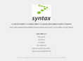 syntax.cz