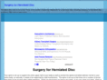 surgeryforherniateddisc.com