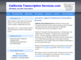 californiatranscriptionservices.com