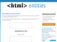 htmlentities.info