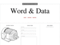 wordanddata.com