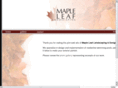 mapleleaflandscaping.biz