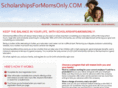 scholarshipsformomsonly.com