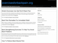 exercisesforbackpain.org