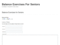 balanceexercisesforseniors.com