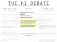 h1debate.com