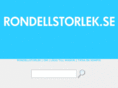 rondellstorlek.se