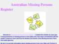 australianmissingpersonsregister.com