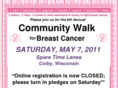 communitywalkforbreastcancer.org