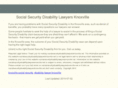 socialsecuritydisabilitylawyersknoxville.net