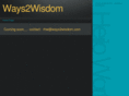 ways2wisdom.com