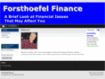 forsthoefelfinance.com