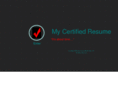 mycertifiedresume.com