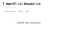 1monthcarinsurance.net