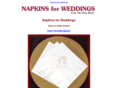 napkinsforweddings.com