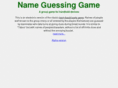 nameguessinggame.com