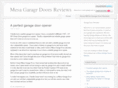 mesagaragedoorreviews.com