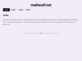 mattwulf.net