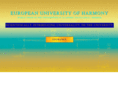 europeanuniversityofharmony.com