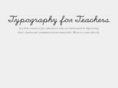 typographyforteachers.com
