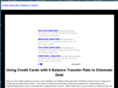 creditcardswith0balancetransfer.com