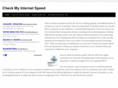 checkmyinternetspeed.info