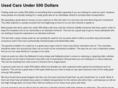 usedcarsunder500dollars.com