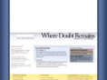 wheredoubtremains.com