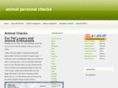 animalpersonalchecks.com