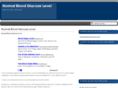 normalbloodglucoselevel.com